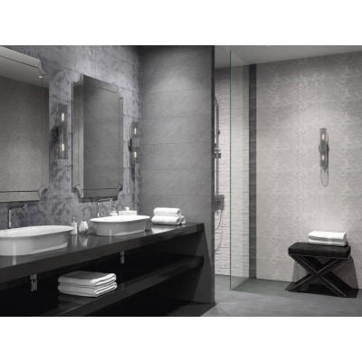 Плитка SPA032R Бордюр Гренель серый обрезной 30*2.5