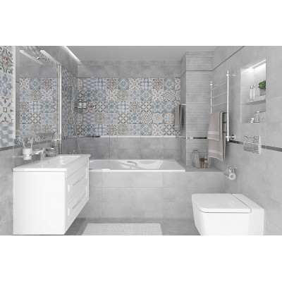 Плитка 08-00-06-2457 Atlas серый микс 20х40