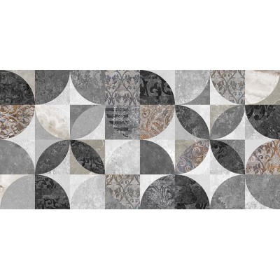 Плитка 34085 Focus серый узор 25х50