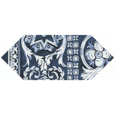 Плитка HGD/A513/35000 Декор Алмаш 2 синий глянцевый 14х34