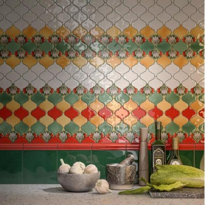 Плитка VT/A580/65000 Арабески Тоскана 4 глянцевый 6,5x6,5