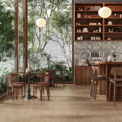 Керамогранит KM2080G0031R Лимба коричневый тёмный матовый обрезной 20x80x0,9