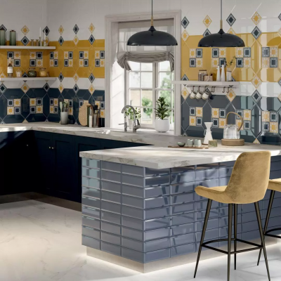 Плитка 35000 Алмаш белый глянцевый 14х34