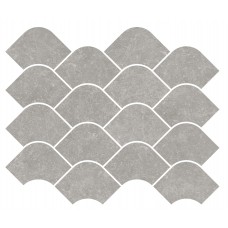 Плитка KMD2HID002BR Декор Касабланка наборный серый матовый обрезной 30x25x0,9