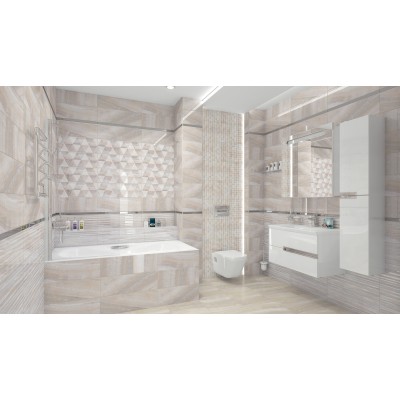 Плитка Декор Diadema Fly белый 17-03-00-1185-0 20х60