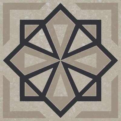 Плитка KMD3STA050GN Декор Касабланка серый светлый матовый 9,8x9,8x0,7