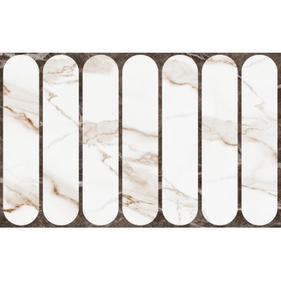 Плитка 010100001556 Капелла белый низ 03 25x40