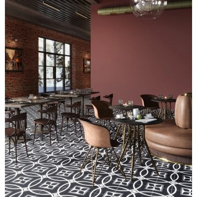 Плитка Декор Апрель черный-2 25х50