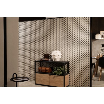 Мозаика A0Z9 Raw White Mosaico Esagono 30x35