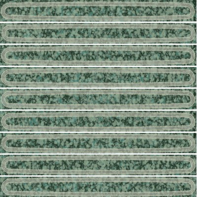 Плитка KMD2SOB006BN Декор чипсет Далия зелёный глянцевый 20x20x0,95