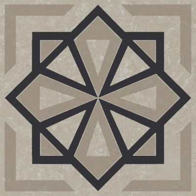 Плитка KMD3STA050GN Декор Касабланка серый светлый матовый 9,8x9,8x0,7