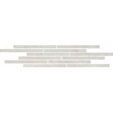 Мозаика T025/11206 Декор Карму мозаичный серый светлый матовый 75х15