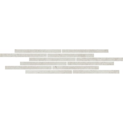 Мозаика T025/11206 Декор Карму мозаичный серый светлый матовый 75х15