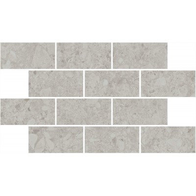Мозаика DD605820/MM Декор Чеппо ди Гре мозаичный серый светлый матовый обрезной 34,6x20x0,9