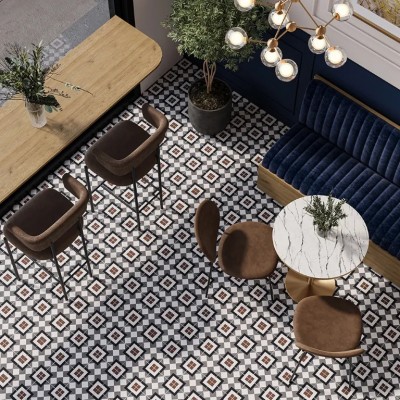 Плитка Декор Апрель черный-2 25х50