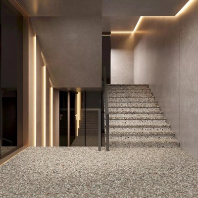 Ступени KM6060G0021RALT Подступенок Бричиола чёрный матовый обрезной 60x10,7x0,9