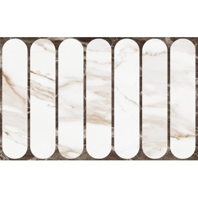 Плитка 010100001556 Капелла белый низ 03 25x40