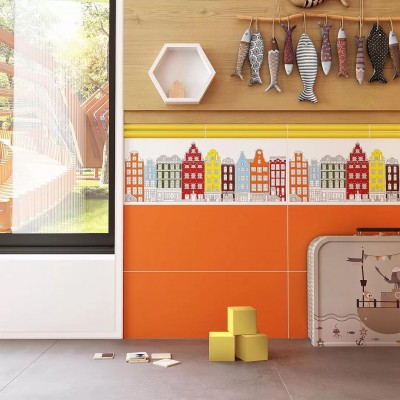 Плитка 5112 Калейдоскоп лазурный 20x20