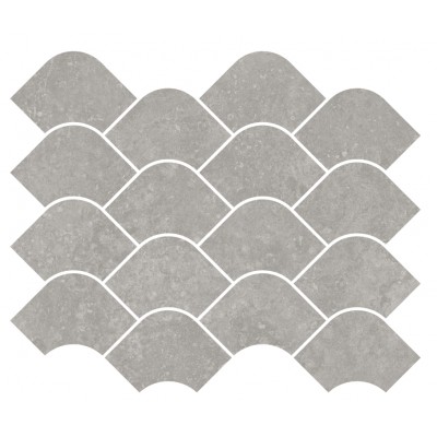 Плитка KMD2HID002BR Декор Касабланка наборный серый матовый обрезной 30x25x0,9