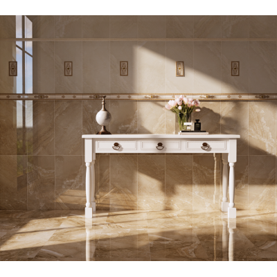 Плитка 357 Бордюр Eclipse Beige 3x30