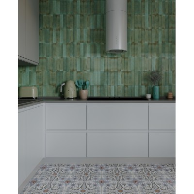 Плитка Декор Апрель черный-2 25х50