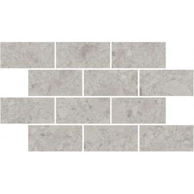 Мозаика DD605820/MM Декор Чеппо ди Гре мозаичный серый светлый матовый обрезной 34,6x20x0,9