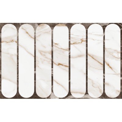 Плитка 010100001556 Капелла белый низ 03 25x40