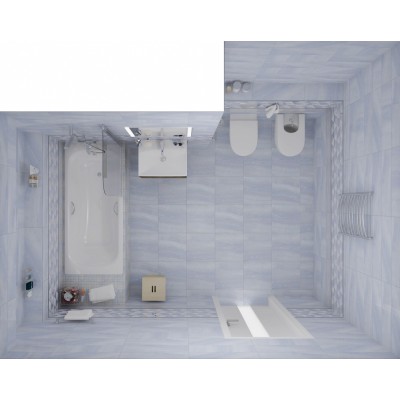 Плитка Декор Diadema Fly белый 17-03-00-1185-0 20х60