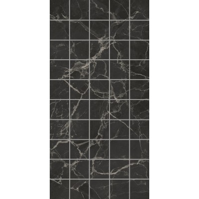 Плитка KMD2PTG004BR Декор чипсет Коррер чёрный глянцевый обрезной 30x60x0,9