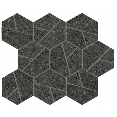 Мозаика A7C2 Boost Stone Tarmac Mosaico Hex 25x28,5