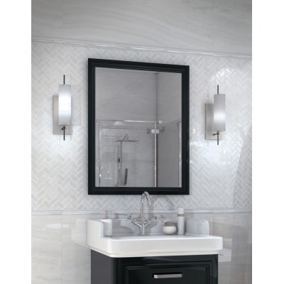 Плитка STG/A590/13032TR Декор Контарини Цветы глянцевый обрезной 30x89,5x0,9