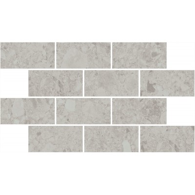 Мозаика DD605820/MM Декор Чеппо ди Гре мозаичный серый светлый матовый обрезной 34,6x20x0,9