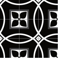 Плитка Декор Апрель черный-2 25х50