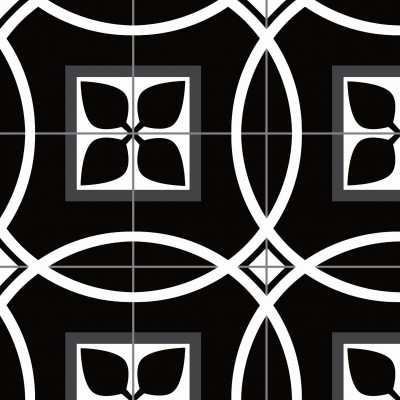 Плитка Декор Апрель черный-2 25х50