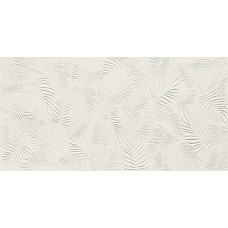 Плитка A578 3D Wall Carve Leaf White 40x80