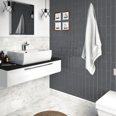 Плитка 23083 Carrara Metro 7,5х15