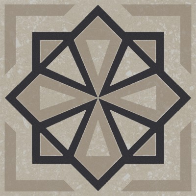 Плитка KMD3STA050GN Декор Касабланка серый светлый матовый 9,8x9,8x0,7