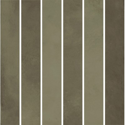 Плитка KMD2MSM003BN Декор Фес мозаичный зелёный глянцевый 15x15x0,77