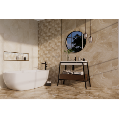 Плитка 357 Бордюр Eclipse Beige 3x30