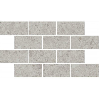 Мозаика DD605820/MM Декор Чеппо ди Гре мозаичный серый светлый матовый обрезной 34,6x20x0,9