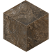 Мозаика BR04 Bernini Cube Dark Brown Мозаика неполированная 29x25