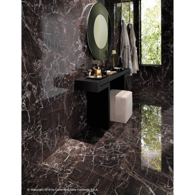 Плитка 9EHB Marvel Gold Hex Brown-Calacatta 25.1x29