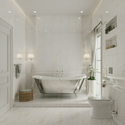 Плитка Вставка Луизиана D панно (из 2-х плиток) 30х60