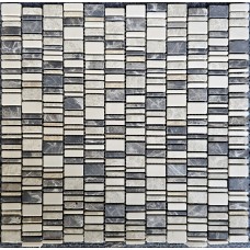 Мозаика PIX319 Cream Nova,Dark Emperador,Light Emperador матовая 310х307х6