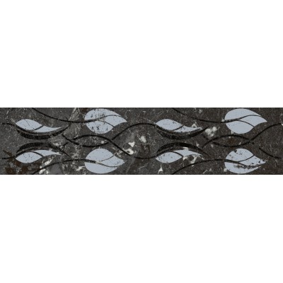 Плитка KMB3STA003BR Бордюр Тубкаль чёрный глянцевый обрезной 30x7,2x0,9