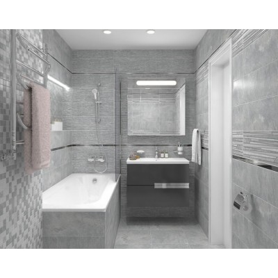 Плитка Alcor чёрный мозаика 17-11-04-1188 20х60