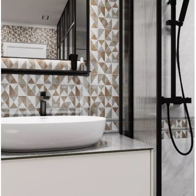 Плитка FMD042 Каприччо серый глянцевый 20x10