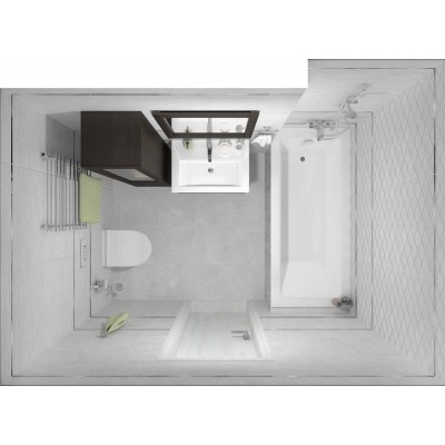 Плитка Alcor чёрный мозаика 17-11-04-1188 20х60