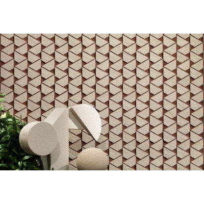 Мозаика A0Z9 Raw White Mosaico Esagono 30x35