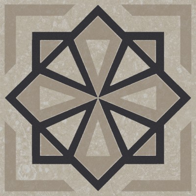 Плитка KMD3STA050GN Декор Касабланка серый светлый матовый 9,8x9,8x0,7